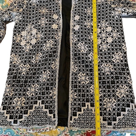 Oleg Cassini Black Tie Women's Party Wedding Formal Jacket Size Medium - Picture 9 of 9